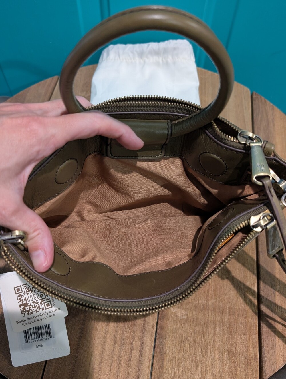 NWT HOBO Sable Crossbody In Olive Veil - Picture 6 of 11